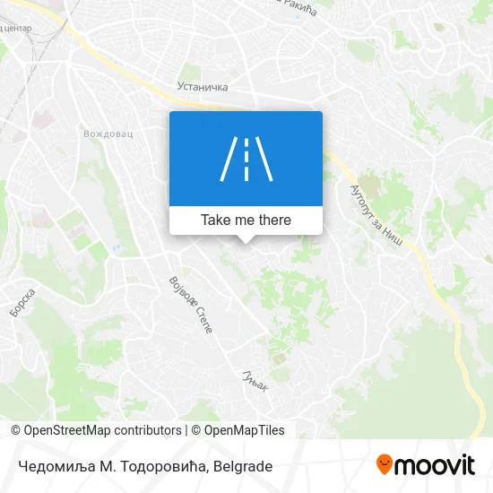 Чедомиља М. Тодоровића map