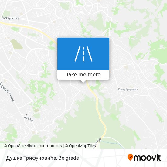 Душка Трифуновића map