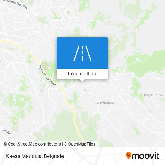 Кнеза Милоша map