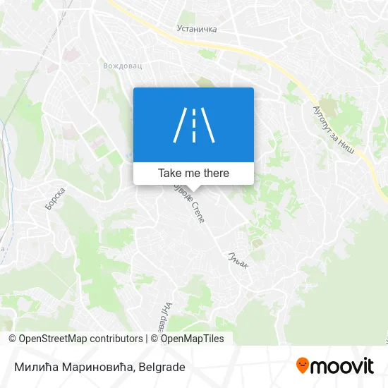 Милића Мариновића map