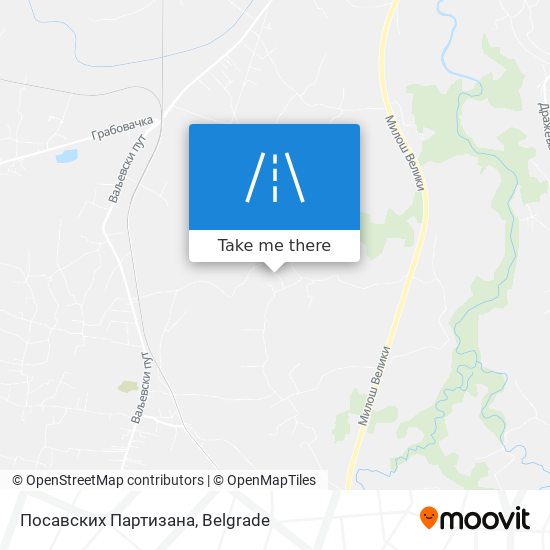 Посавских Партизана map