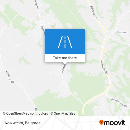 Комитска map