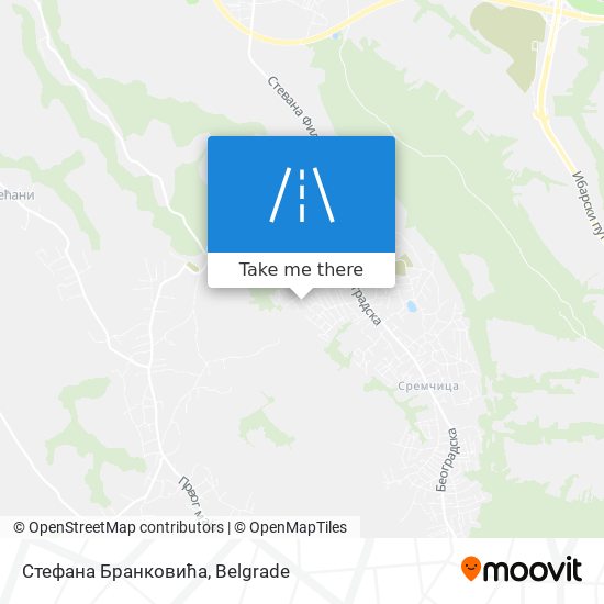 Стефана Бранковића map