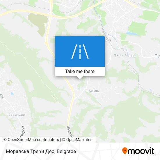 Моравска Трећи Део map