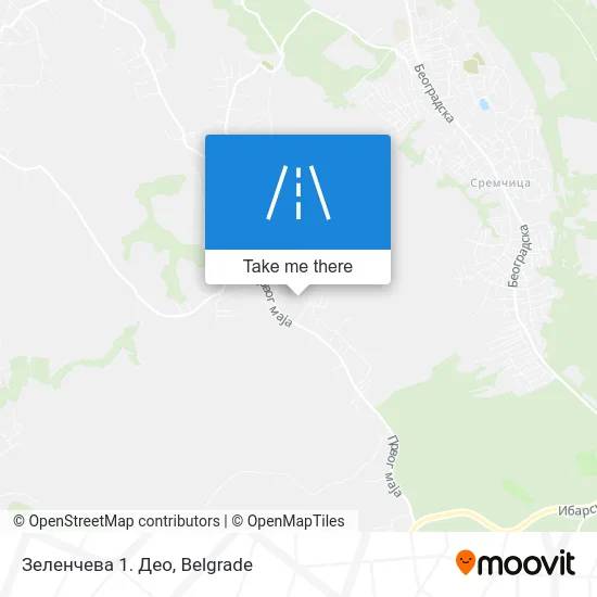 Зеленчева 1. Део map