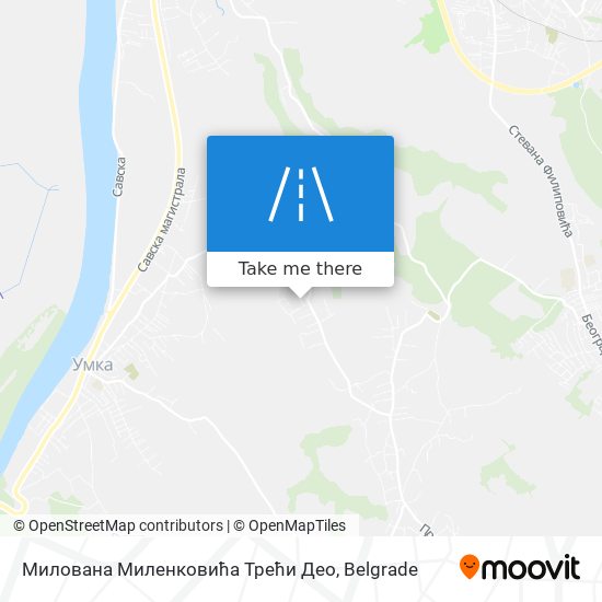 Милована Миленковића Трећи Део map