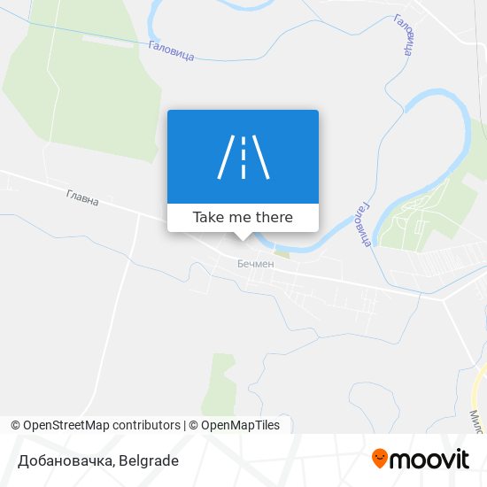 Добановачка map