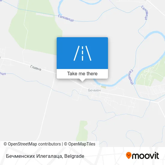 Бечменских Илегалаца map
