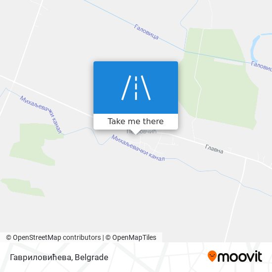 Гавриловићева map