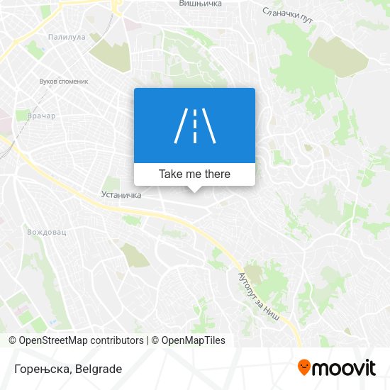 Горењска map