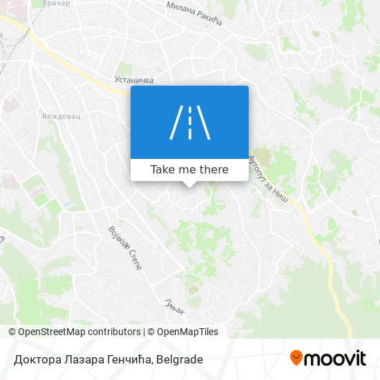 Доктора Лазара Генчића map