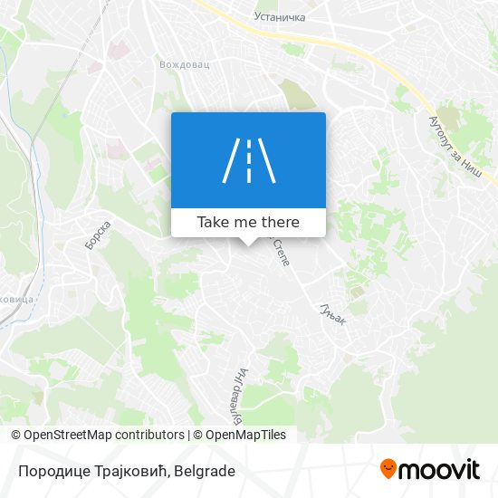 Породице Трајковић map