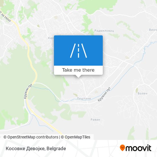 Косовке Девојке map