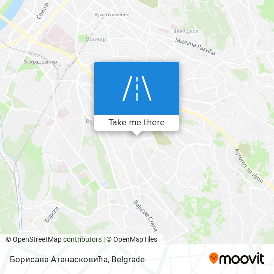 Борисава Атанасковића map