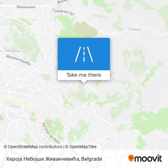 Хероја Небојше Живанчевића map