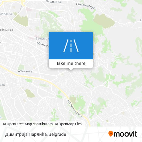 Димитрија Парлића map