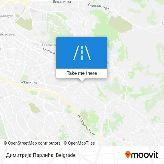 Димитрија Парлића map