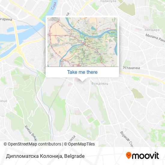 Дипломатска Колонија map