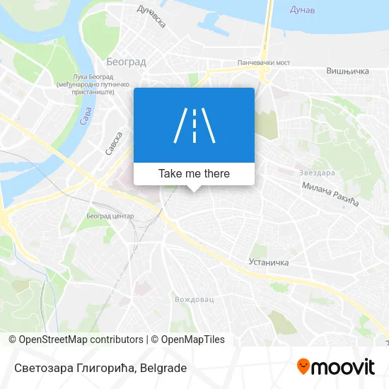 Светозара Глигорића map