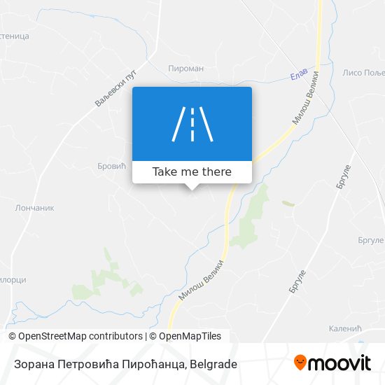 Зорана Петровића Пироћанца map