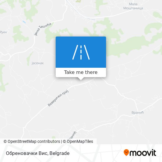 Обреновачки Вис map