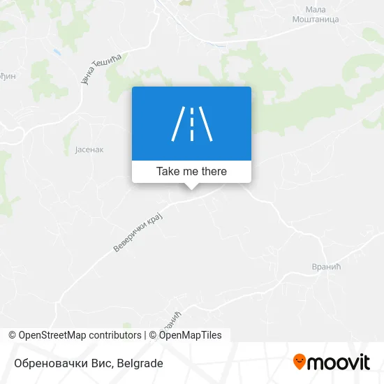 Обреновачки Вис map