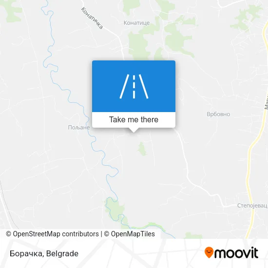 Борачка map