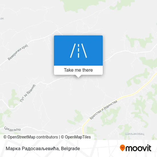 Марка Радосављевића map