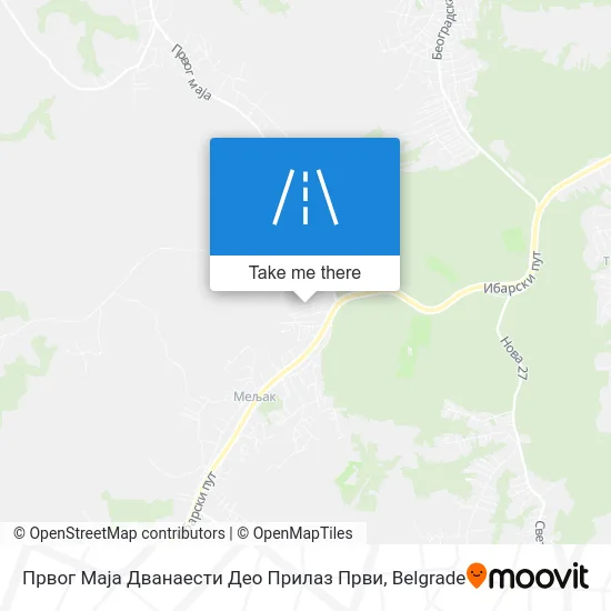 Првог Маја Дванаести Део Прилаз Први map