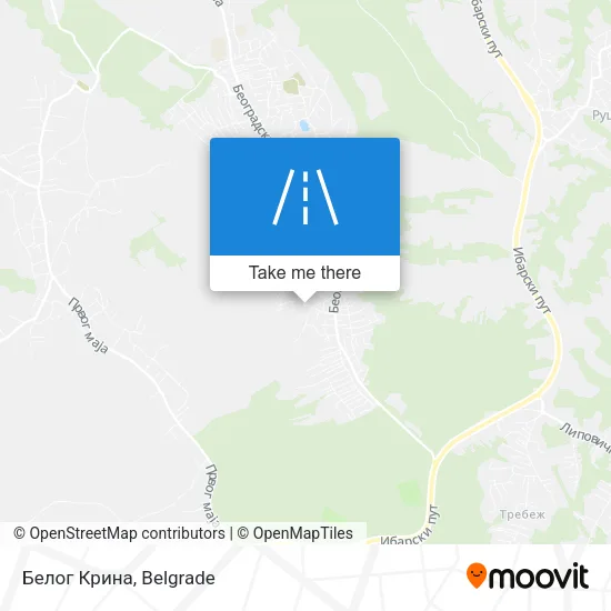 Белог Крина map