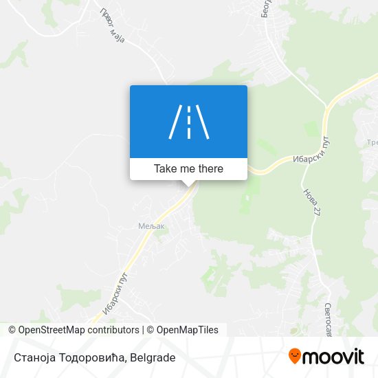 Станоја Тодоровића map