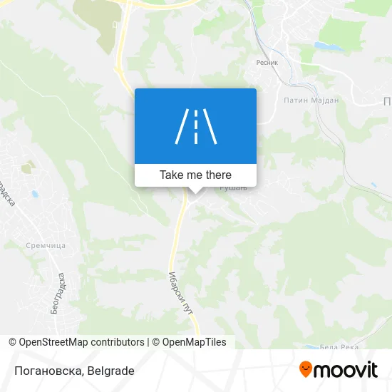 Погановска map