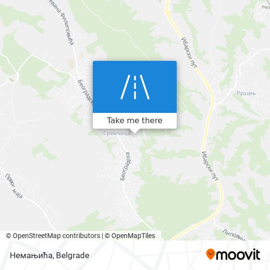 Немањића map