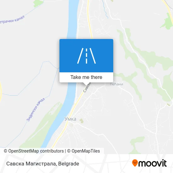 Савска Магистрала map