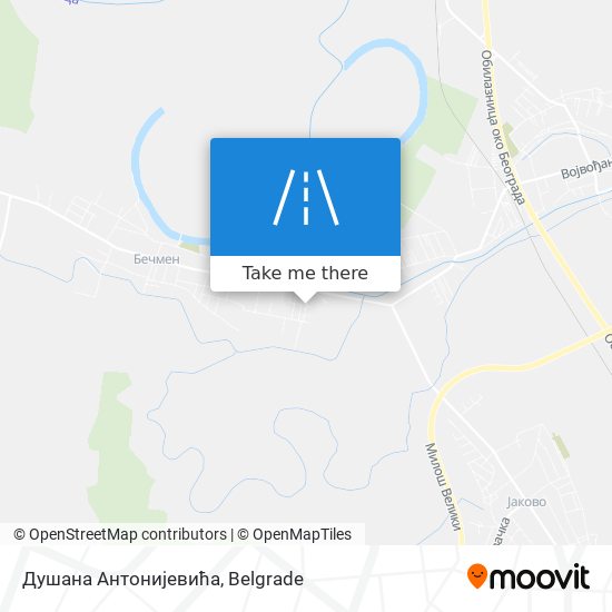 Душана Антонијевића map