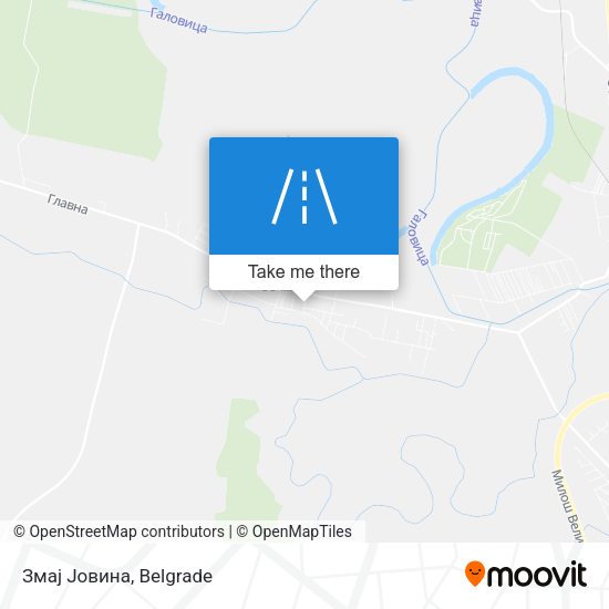 Змај Јовина map
