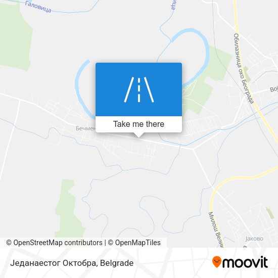 Једанаестог Октобра map
