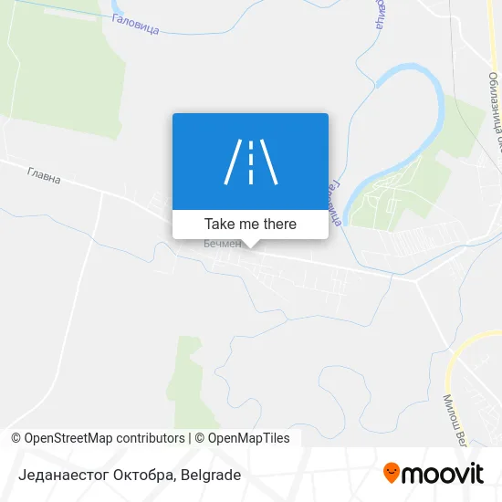 Једанаестог Октобра map