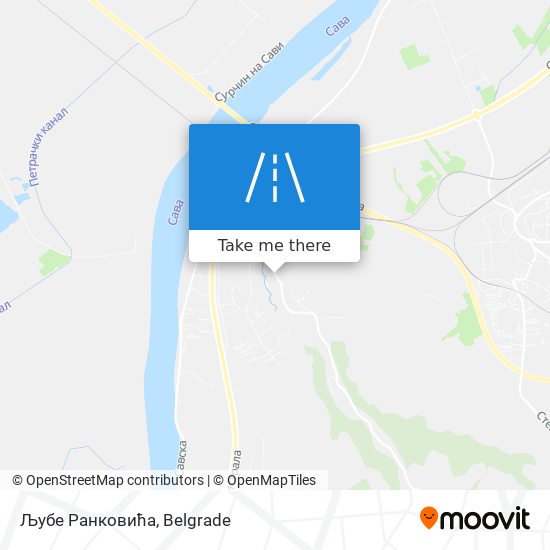 Љубе Ранковића map