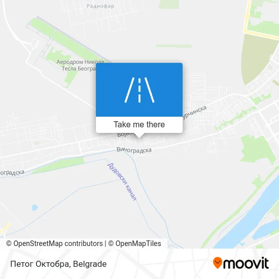Петог Октобра map
