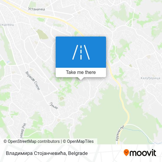 Владимира Стојанчевића map