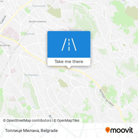 Топлице Милана map