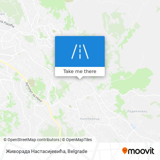 Живорада Настасијевића map