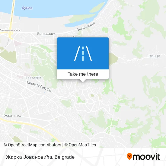 Жарка Јовановића map