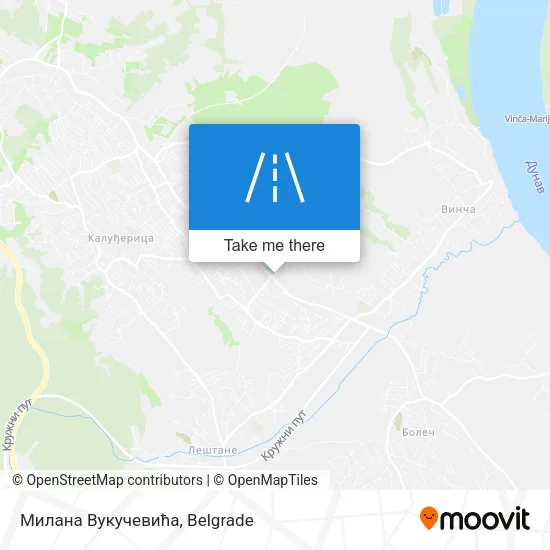Милана Вукучевића map