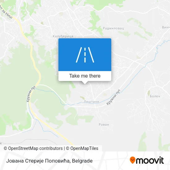 Јована Стерије Поповића map