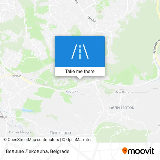 Велише Лековића map