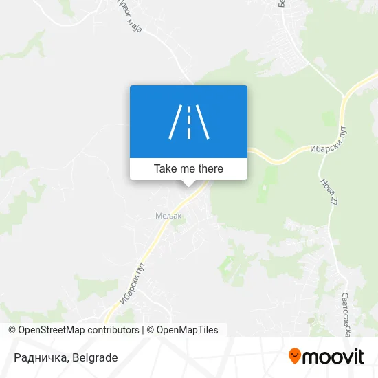 Радничка map