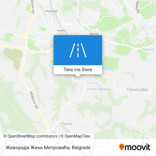 Живорада Жике Митровића map