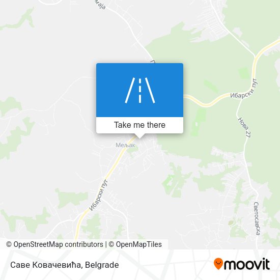 Саве Ковачевића map